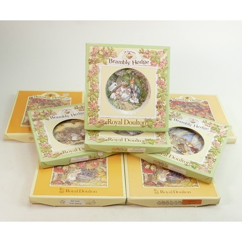 Royal Doulton boxed Brambly Hedge plates to include: Wedding...