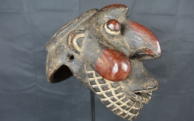 Runner's mask juju - Wood - Bafum / Wum - Cameroon - 32 cm