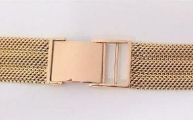 SOLID 14k Rose GOLD Mesh Watch Bracelet to fit 17.5 mm