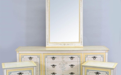 SUITE OF NEOCLASSICAL STYLE PAINTED FURNITURE BY JOHN WIDDICOMB