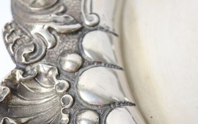 Salver, 28cm - .833 silver - Portugal - Mid 20th century