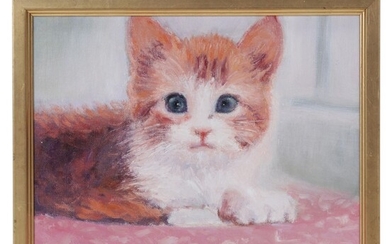 Sean Wu Portrait Oil Painting of Kitten, 2022