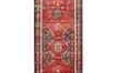 Semi Antique Red Tribal Floral Design 4X10 Oriental Rug Hallway Kitchen Carpet