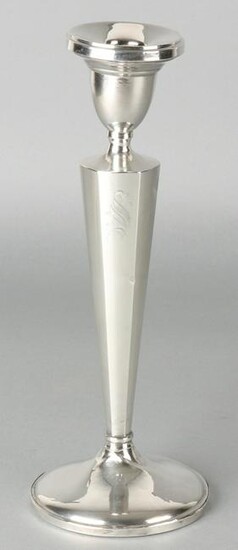 Silver column candlestick