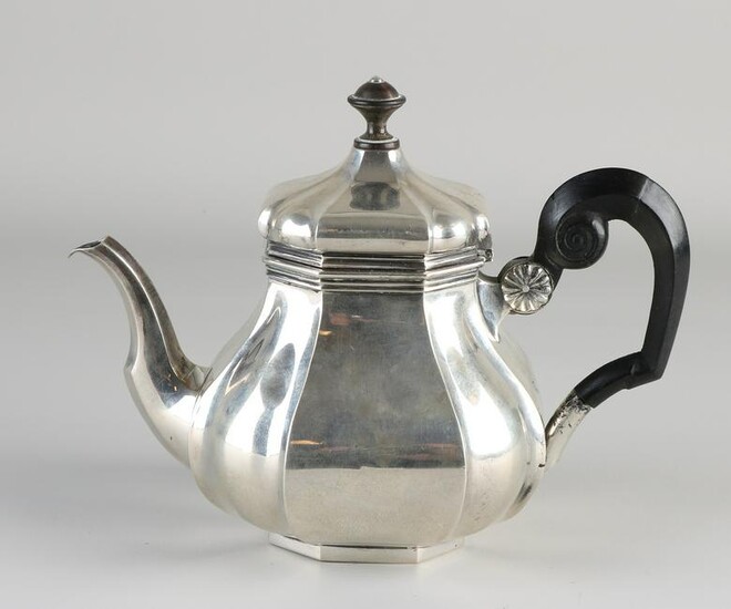 Silver pitcher, 833/000, cardinal model, fitted with a