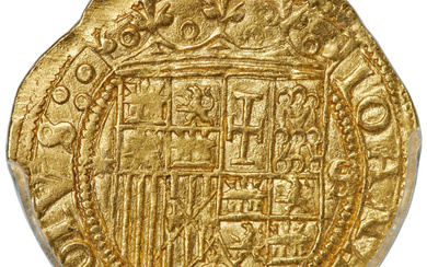 Spain: , Charles & Johanna (1516-1556) gold Escudo ND (from 1543) (star)-S MS62 PCGS,...