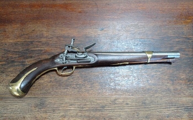 Spain - around 1789/1812 - Grand et lourd pistolet à la miquelet de cavalerie de ligne espagnol - modèle 1789 - Cavalry - Flintlock - Pistol - 18 mm