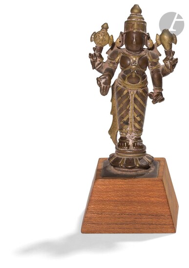 Statuette de Vishnu, Inde du Sud, XVIIIe... - Lot 289 - Ader