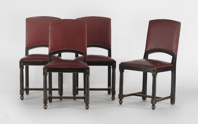Suite de quatre chaises style Sécession, circa 1900