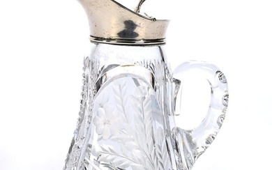 Syrup Pitcher, American Brilliant Cut Glass