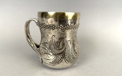 TIFFANY & CO. One-handled cup (missing the lid)...