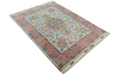 Tabriz 70 Raj - Very fine Persian Carpet with lots of Silk on Silk & Signature - Rug - 214 cm - 151 cm
