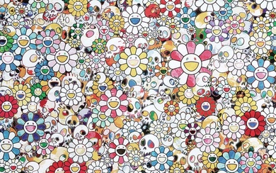 Takashi Murakami (Itabashi, 1962) Skulls and Flowers Multicolor. 2012.