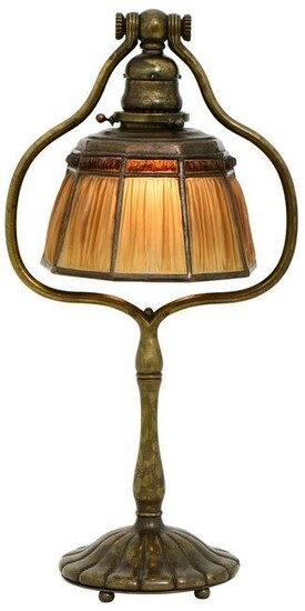 Tiffany Studios "Linenfold" Desk Lamp