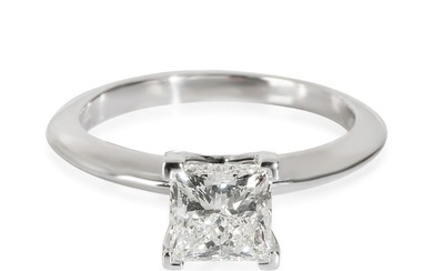 Tiffany & Co. Solitaire Diamond Engagement Ring in Platinum I VVS2 1.05 CTW