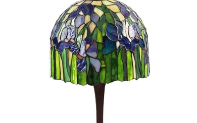 Tiffany style stained glass lamp. 20th century.