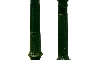 Two Neoclassical Marble Pedestals of Historical Interest.