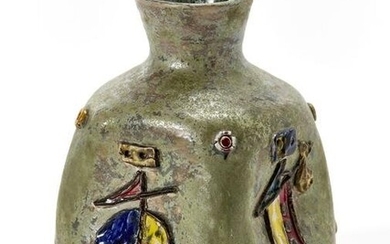 Uberto Zannoni (Faenza 1926 - 2012) Square-shaped vase