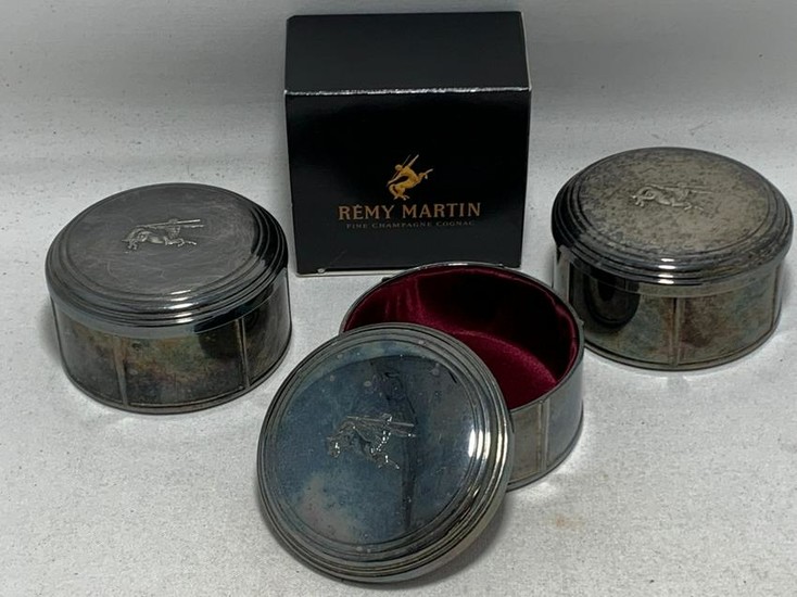 VINTAGE 80'S REMY MARTIN SILVER PLATED BOX