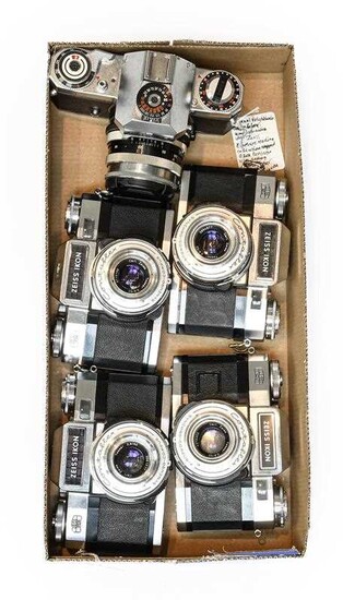 Various Zeiss Ikon Cameras 4xContaflex with Carl Zeiss Tessar...