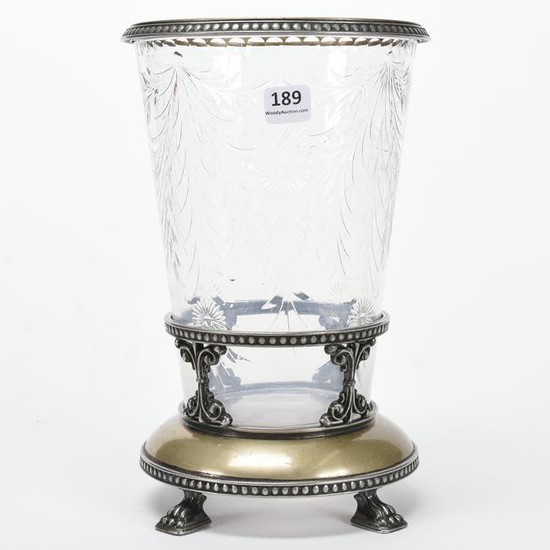 Vase, American Brilliant Cut Glass