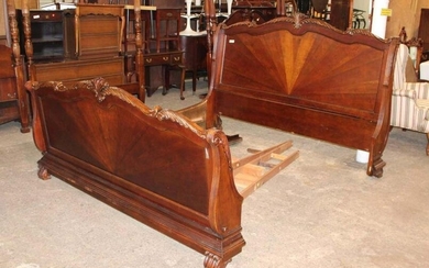 Vaughn Furniture Company carved king size bed