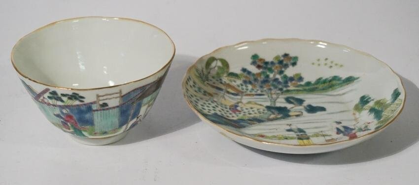 Very Fine Antique Chinese Porcelain Cup & Saucer