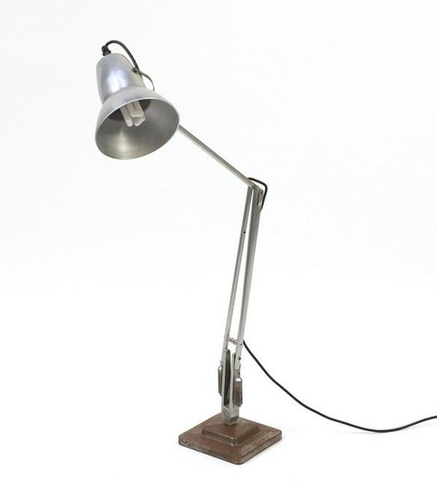 Vintage Herbert Terry aluminium anglepoise lamp