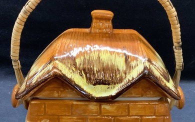 Vintage Occupied Japan Ceramic Cottage Jar