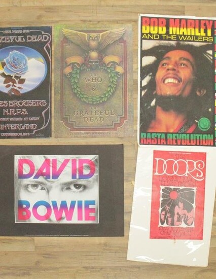 Vintage Rock/Reggae Concert Posters