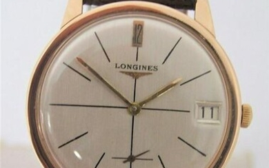 Vintage Solid 18k Rose LONGINES Automatic Watch 1960s