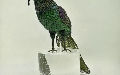 Volatile Museum in Chinese Silver - Silver gilt, Watermark, Enamels - China - Mid 20th century