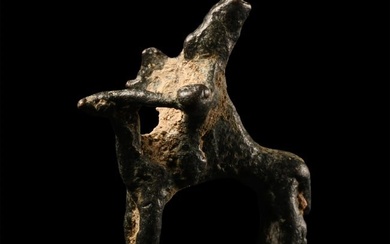 Western Asiatic Bronze Camel with Rider in Hasanlu Style