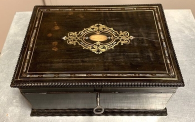 box in rosewood and mother-of-pearl inlays Nap III / N ° 5 - Wood - Mid 19th century