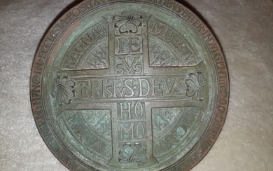 bronze plaque (1) - Bronze (gilt) - Early 20th century