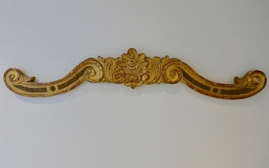 clamp for curtain above bed - Louis XV Style - Wood - Late 19th century