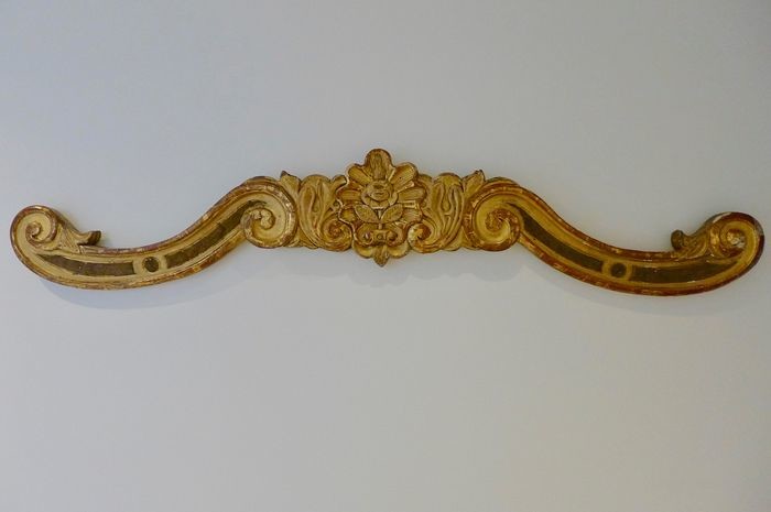 clamp for curtain above bed - Louis XV Style - Wood - Late 19th century