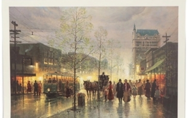 G. Harvey Offset Lithograph "Dallas ~ The Early Years"