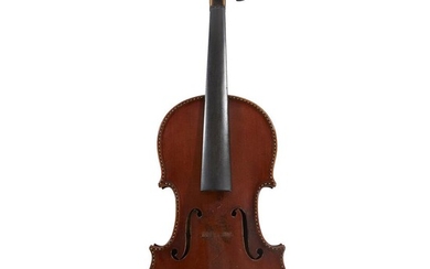 A Violin Labeled: DE LA FABRIQUE/ DE PETITJEAN AINE....