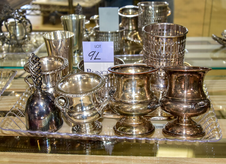 (10) Pc Silverplate Table Items