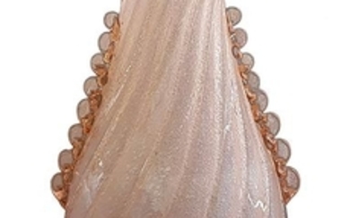 DINO MARTENS & AURELIANO TOSO Pink pulegoso glass vase "884"...