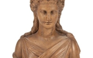 A French Terra Cotta Bust of a Woman