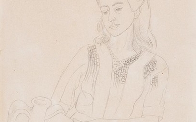 Gino Severini (Cortona 1883 - Parigi 1966), Portrait of a sicilian lady, 1945