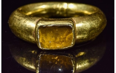 ROMAN GOLD RING WITH JASPER GEM
