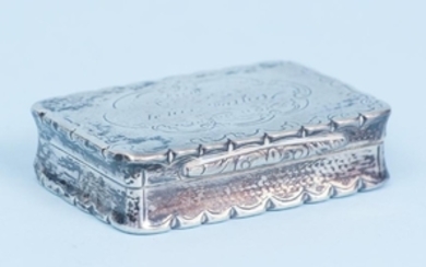 Early Victorian Sterling Silver Snuff Box