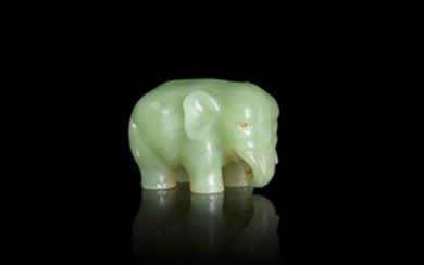A bowenite figure of an elephant