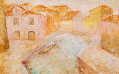 Pio Semeghini (Quistello 1878 - Verona 1964), Burano's landscape