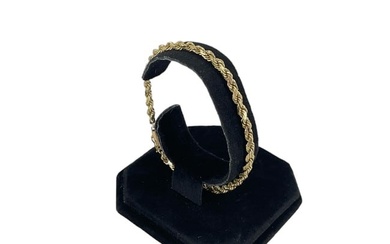 10kt Yellow Gold Spiral Chain Bracelet