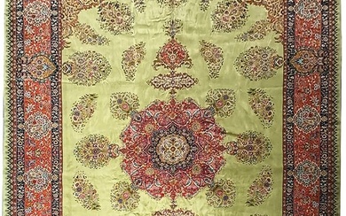 11 x 17 Finest Quality Iran Persian Tabriz Rug Wool and Silk 500 KPSI
