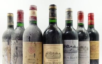 12 bouteilles 1 bt : CHÂTEAU LES ORMES DE PEZ 1991 Saint Estèphe (étiquette abimée,...